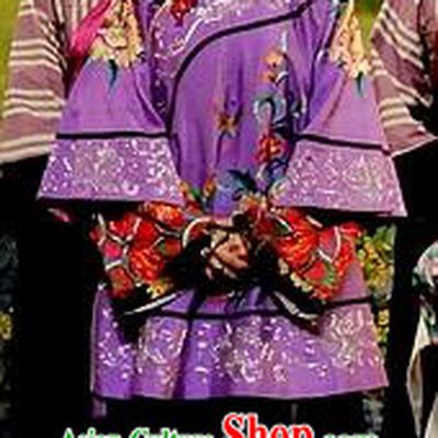 Chinese Shaoxing Opera Dowager Qiu Hua Apparels Costumes and Headdress Yue Opera Liu Hua Xi Dress Elderly Female Garment