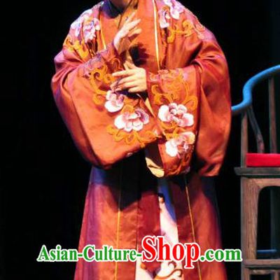 Chinese Shaoxing Opera Noble Dame Dress Apparels Costumes and Headdress Yue Opera Elderly Female Garment