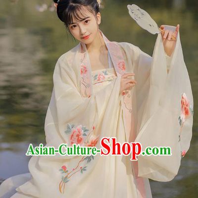 Chinese Traditional Tang Dynasty Court Lady Historical Costumes Ancient Imperial Consort Garment Apparels Hanfu Dress