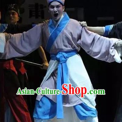Chinese Kun Opera Fifteen Strings of Cash Garment Clothing and Headwear Kunqu Opera Xiaosheng You Hulu Apparels Costumes