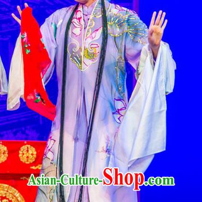 Chinese Kun Opera Actress Princess Purple Dress Costumes and Headpieces Nan Ke Dream Kunqu Opera Diva Garment Apparels