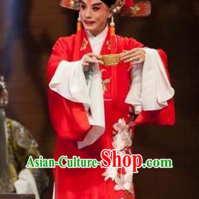 Chinese Kun Opera Young Male Nan Ke Dream Garment and Headwear Kunqu Opera Costumes Bridegroom Wedding Apparels Clothing