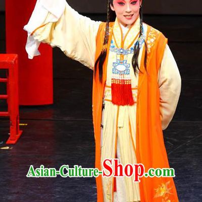 Chinese Kun Opera Niche Dream of Red Mansions Jia Baoyu Apparels Garment Costumes and Headwear Kunqu Opera Xiaosheng Young Male Clothing