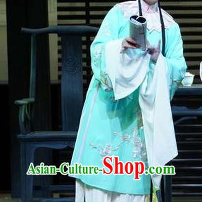 Chinese Kun Opera Young Girl Dress Costumes and Headpieces the Legend of Washing the Silk Gauze Kunqu Opera Hua Tan Ruo Ye Garment Apparels