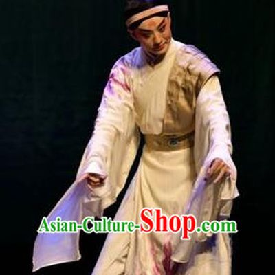 Romance Juliet Chinese Kun Opera Niche Apparels and Headwear Kunqu Opera Garment Young Male Xiaosheng Ji Can Costumes