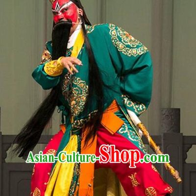 Thousands of Miles to Send Jing Niang Chinese Martial Man Apparels and Headwear Kunqu Opera General Zhao Kuangyin Garment Costumes