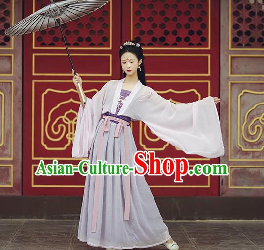 Chinese Ancient Young Lady Garment Historical Costumes Traditional Tang Dynasty Hanfu Dress Chinese Ancient Young Lady Garment Historical Costumes Traditional Tang Dynasty Hanfu Dress