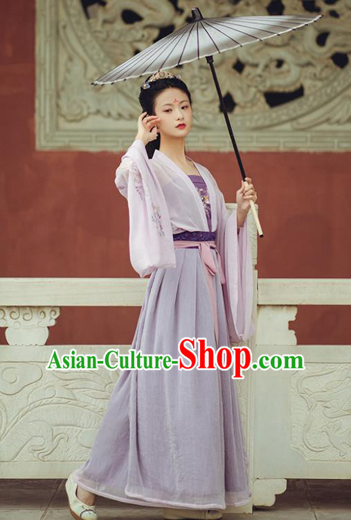 Chinese Ancient Young Lady Garment Historical Costumes Traditional Tang Dynasty Hanfu Dress Chinese Ancient Young Lady Garment Historical Costumes Traditional Tang Dynasty Hanfu Dress
