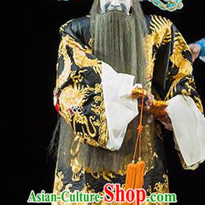 Continue the Pipa Chinese Kun Opera Elderly Male Costumes and Headwear Kunqu Opera Laosheng Garment Apparels Cao Cao Clothing