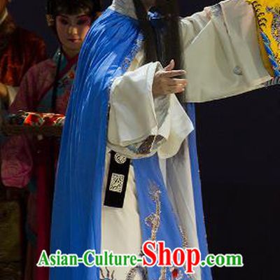 Chinese Kun Opera Official Dong Si Continue the Pipa Cao Cao Costumes and Headwear Kunqu Opera Elderly Male Garment Apparels