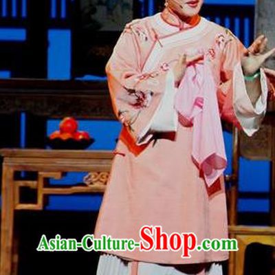 Chinese Huangmei Opera Young Mistress Li Niang Costumes Apparels and Headpieces Bu Yue Lei Chi Traditional Anhui Opera Female Dress Garment