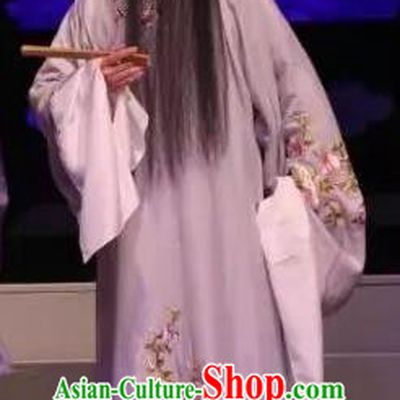 Zhu Meng Ji Chinese Kun Opera Old Male Laosheng Costumes and Headwear Kunqu Opera Garment Apparels