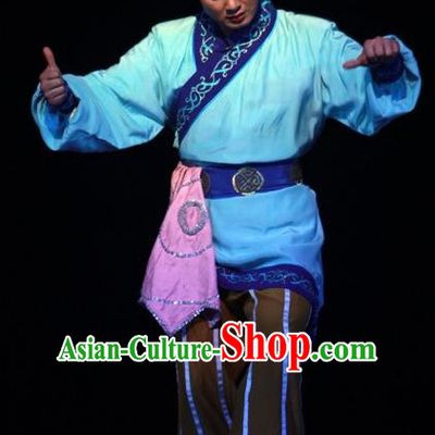 Chinese Huangmei Opera Xiaosheng Escaping From the Temple Apparels Costumes Kunqu Opera Garment Buddhist Monk Clothing