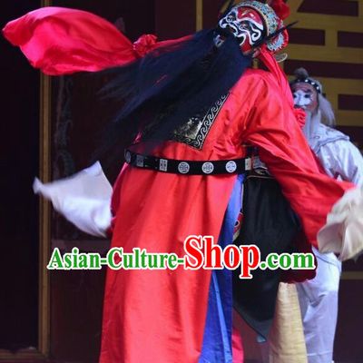 Zhong Kui Jia Mei Chinese Kun Opera Laosheng Apparels Costumes and Headwear Kunqu Opera Elderly Male Garment Clothing