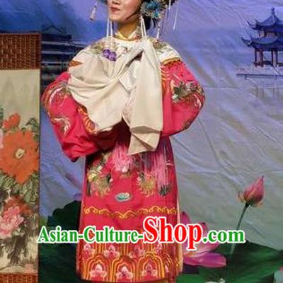 Chinese Shaoxing Opera Court Lady Dress Yue Opera Hua Tan Diva Garment Costumes The Arrogant Princess Sheng Ping Apparels and Headwear