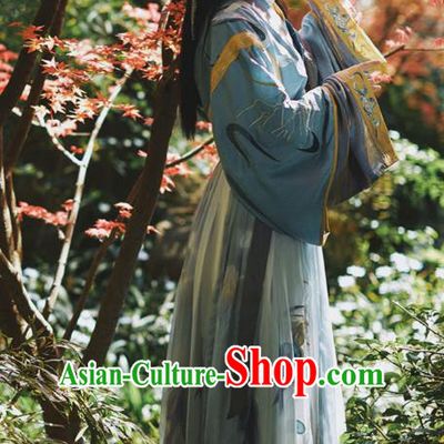 Traditional Chinese Ancient Swordswoman Hanfu Dress Jin Dynasty Apparels Royal Princess Historical Costumes for Women