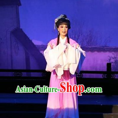 Chinese Huangmei Opera Actress Feng Suzhen Costumes and Headdress Female Consort Prince Traditional Anhui Opera Dress Garment Hua Tan Apparels
