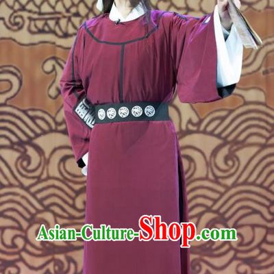 Chinese Huangmei Opera Physician Costumes and Headwear Li Shizhen An Hui Opera Middle Age Male Apparels Clothing