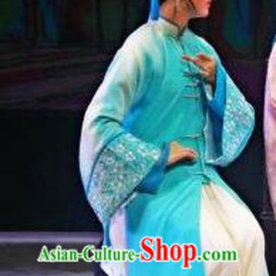 Chinese Huangmei Opera Young Female Cai Mingfeng Garment Costumes and Headpieces Traditional Anhui Opera Hostess Dress Apparels