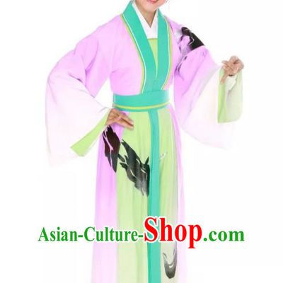 Chinese Huangmei Opera Diva Costumes and Headpieces Taibai Drunk Traditional Anhui Opera Actress Dress Garment Young Lady Apparels