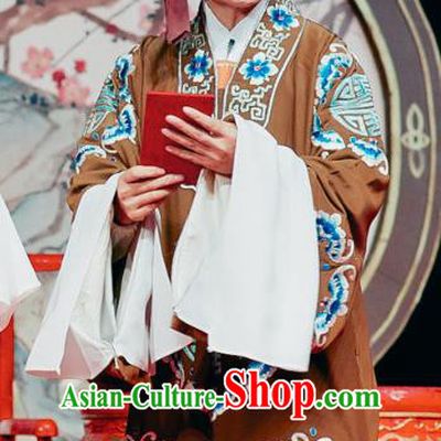 Chinese Shaoxing Opera Elderly Female Dress The Jade Hairpin Yue Opera Costumes Noble Dame Apparels Garment and Headwear