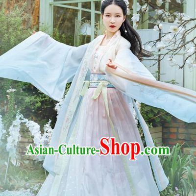 Chinese Traditional Tang Dynasty Hanfu Dress Ancient Noble Lady Apparels Historical Costumes for Women