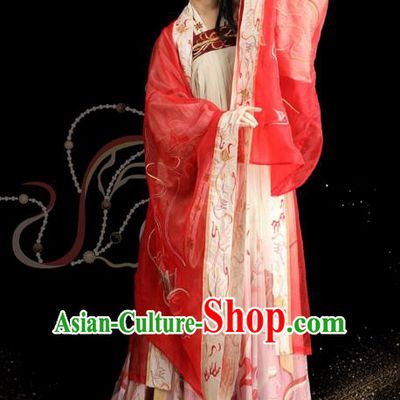 Chinese Ancient Court Lady Apparels Historical Costumes Traditional Tang Dynasty Noble Consort Hanfu Dress for Women