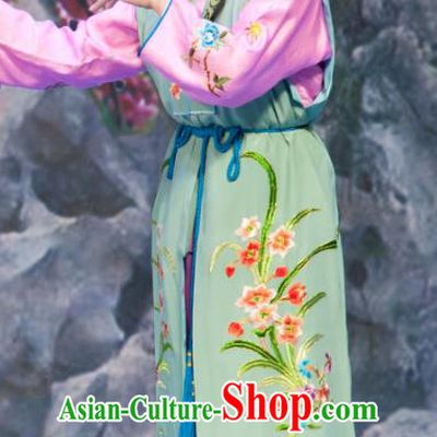 Chinese Ping Opera Xiaodan Costumes and Headpieces Traditional Pingju Opera Geng Niang Young Lady Dress Garment Apparels