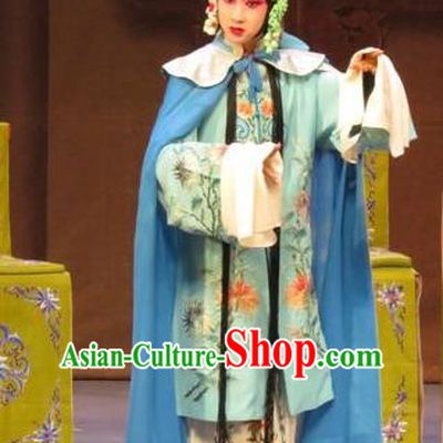 Chinese Ping Opera Young Woman Apparels Costumes and Headdress Zhen Zhu Shan Traditional Pingju Opera Diva Wang Sanqiao Dress Garment