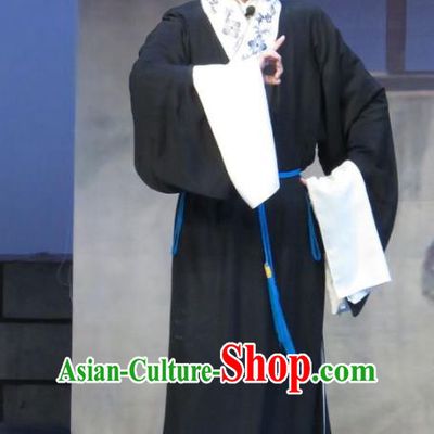 Chinese Ping Opera Poor Scholar Costumes and Headwear Yu Gong Case Pingju Opera Xiaosheng Li Jinlu Apparels Clothing