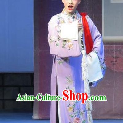 Chinese Ping Opera Niche Costumes and Headwear Yu Gong Case Pingju Opera Xiaosheng Li Jinlu Apparels Scholar Clothing