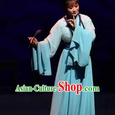 The Story of Hairpin Chinese Shaoxing Opera Woman Dress Apparels Yue Opera Costumes Civilian Female Qian Yulian Garment and Headpieces