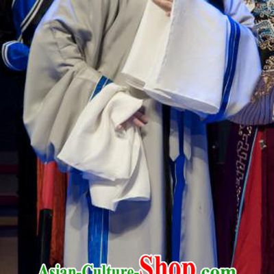 Chinese Ping Opera Distress Woman Costumes Apparels and Headdress Bao Gong San Kan Butterfly Dream Traditional Pingju Opera Tsing Yi Dress Garment