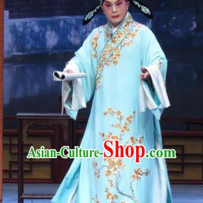 Xue Yu Bing Shuang Chinese Ping Opera Scholar Shang Lin Costumes and Headwear Pingju Opera Young Male Apparels Niche Robe Clothing