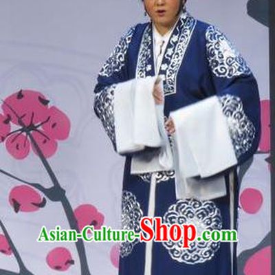 Chinese Ping Opera Elderly Dame Costumes and Headpieces Xue Yu Bing Shuang Traditional Pingju Opera Dress Pantaloon Garment Apparels