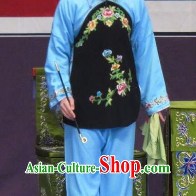 Chinese Ping Opera Xiaodan Costumes Flower a Matchmaker Apparels and Headpieces Traditional Pingju Opera Dress Young Female Garment