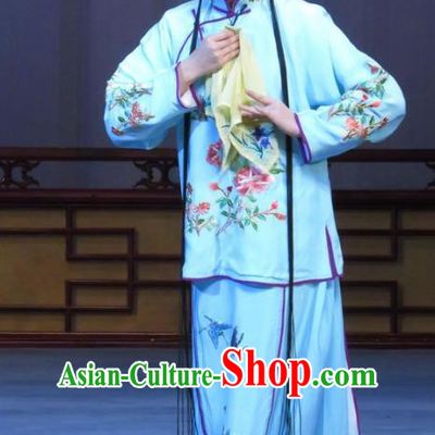 Chinese Ping Opera Hua Tan Flower a Matchmaker Costumes and Headdress Traditional Pingju Opera Diva Dress Garment Actress Zhang Wuke Apparels