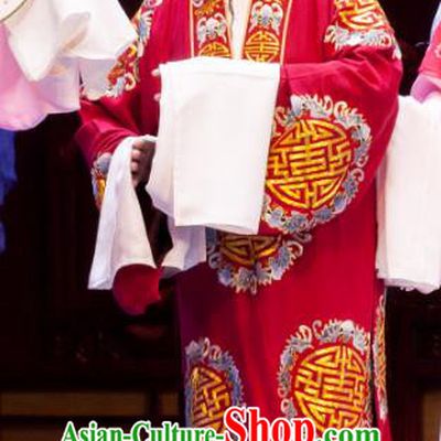 Chinese Ping Opera Noble Dame Apparels Costumes and Headpieces Nao Yan Fu Traditional Pingju Opera Elderly Female Dress Garment