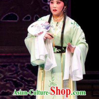 Chinese Ping Opera Actress Yan Lanzhen Apparels Costumes and Headpieces Nao Yan Fu Traditional Pingju Opera Young Female Dress Garment