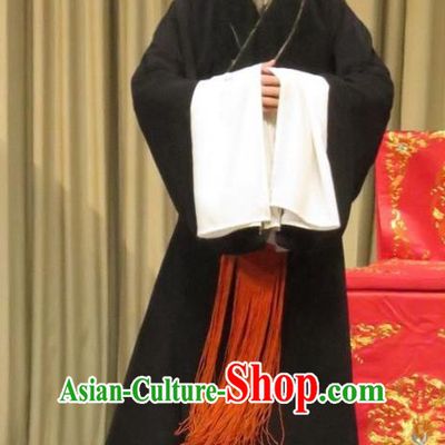 Linjiang Post Chinese Ping Opera Laosheng Cui Wenyuan Costumes and Headwear Pingju Opera Fisherman Apparels Clothing