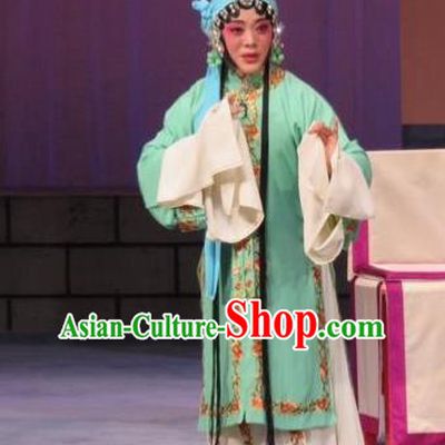 Chinese Ping Opera Actress Zhang Lanzhen Apparels Costumes and Headdress Linjiang Post Traditional Pingju Opera Hua Tan Dress Diva Garment
