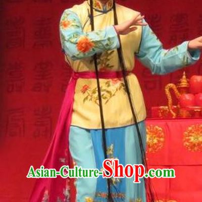 Chinese Ping Opera Female Servant Apparels Costumes and Headpieces Remember Back to the Cup Traditional Pingju Opera Xiaodan Dress Garment