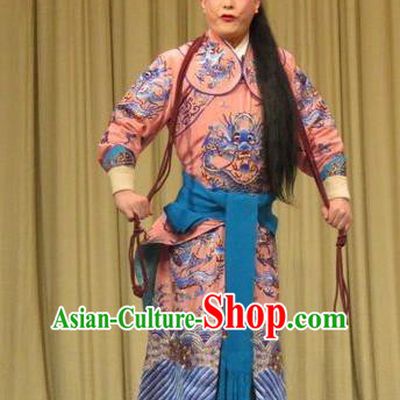 The Arrogant Princess Chinese Ping Opera Wusheng Costumes and Headwear Pingju Opera Martial Male Apparels Clothing