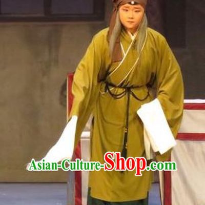 Chinese Ping Opera Country Woman Apparels Costumes and Headdress Li Xianglian Selling Paintings Traditional Pingju Opera Elderly Female Dress Garment