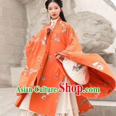Chinese Traditional Ming Dynasty Noble Female Historical Costumes Ancient Court Princess Embroidered Hanfu Dress Apparels for Women