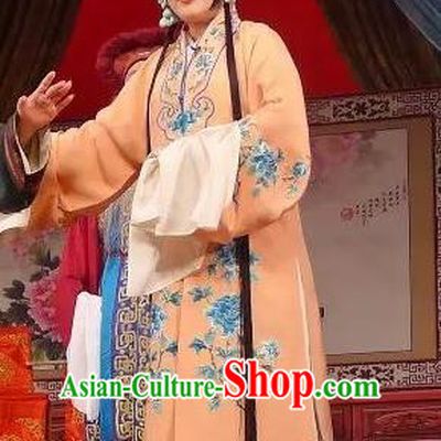 Chinese Ping Opera Diva Shanhu Costumes Apparels and Headpieces Chong Yuan Ji Traditional Pingju Opera Actress Dress Garment