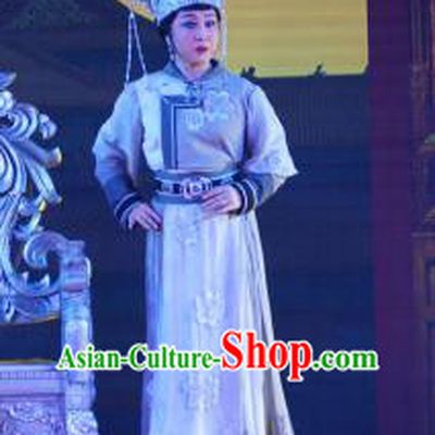 Chinese Ping Opera Empress Costumes Apparels and Headdress Xiaozhuang Changge Traditional Pingju Opera Diva Dress Queen Garment