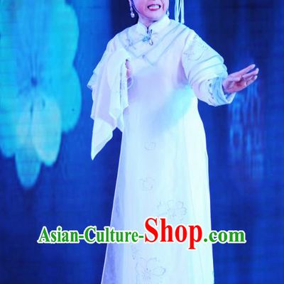 Chinese Ping Opera Queen Costumes Apparels and Headdress Xiaozhuang Changge Traditional Pingju Opera Diva Empress Dress Garment