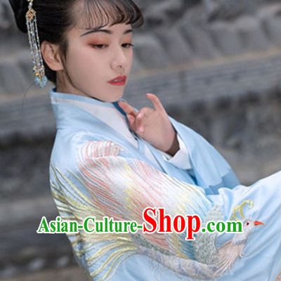 Chinese Ancient Tang Dynasty Imperial Garment and Headpiece Hair Jewleries Complete Set for Women