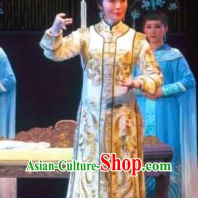 Chinese Ping Opera Qing Dynasty Palace Lady Costumes Apparels and Headdress Xiaozhuang Changge Traditional Pingju Opera Young Female Dress Garment